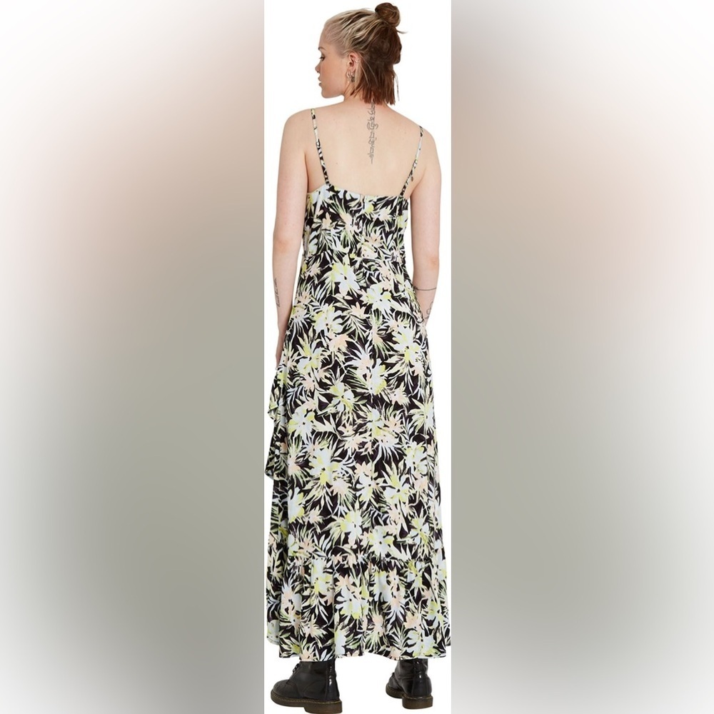 Volcom Thats My Type Maxi Dress in Lime - Size M - Picture 2 of 6
